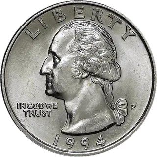 Washington quarter dated 1994, obverse.