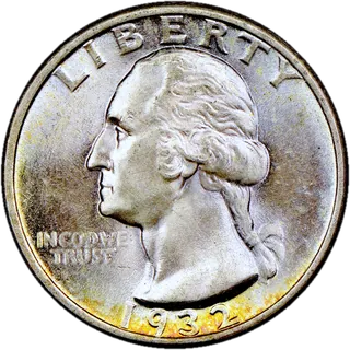 Washington quarter dated 1932, obverse.