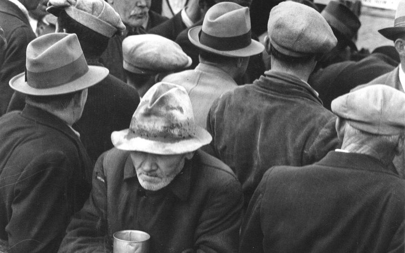 A breadline in San Francisco, 1932.